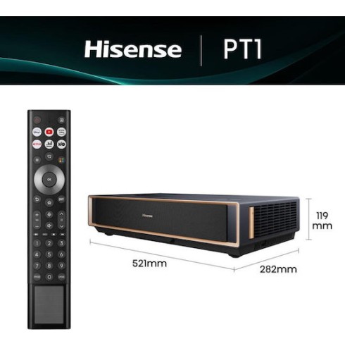 Hisense PT1 Projector DLP με Wi-Fi και Ενσωματωμένα Ηχεία