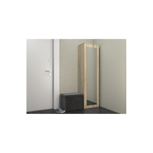 Duo Μονόφυλλη Ντουλάπα Sonoma 50x35x180cm