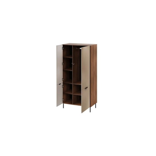 Almera Δίφυλλη Ντουλάπα Cashmere 90x52x185cm