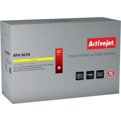 Active Jet Συμβατό Toner για Laser Εκτυπωτή HP 508A CF362A 5000 Σελίδων Κίτρινο