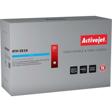 Active Jet Συμβατό Toner για Laser Εκτυπωτή HP 508A CF361A 5000 Σελίδων Κυανό