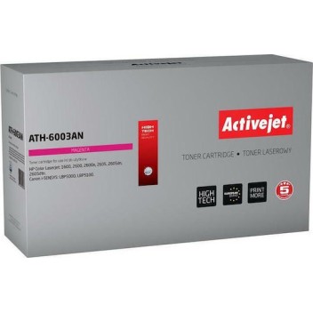 Active Jet Συμβατό Toner για Laser Εκτυπωτή HP 124A Q6003A / Canon CRG-707M 2000 Σελίδων Ματζέντα