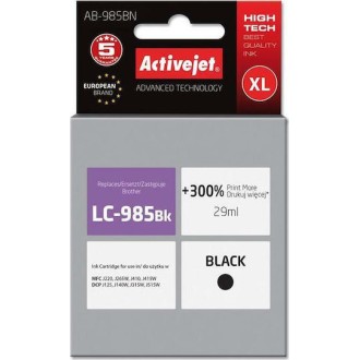 Active Jet Συμβατό Μελάνι Εκτυπωτή InkJet Brother LC-985BK 29ml Μαύρο 1τμχ