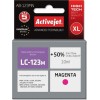 Active Jet Συμβατό Μελάνι Εκτυπωτή InkJet Brother LC123M/LC121M 10ml Ματζέντα 1τμχ