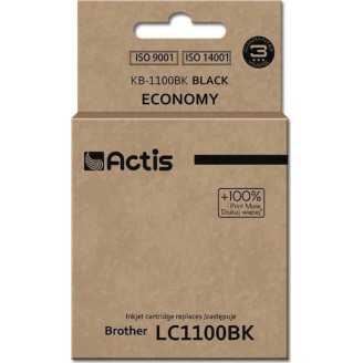 Actis Συμβατό Μελάνι Εκτυπωτή InkJet Brother LC1100BK 28ml Μαύρο 1τμχ