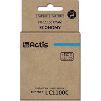 Actis Συμβατό Μελάνι Εκτυπωτή InkJet Brother LC1100C 19ml Κυανό 1τμχ