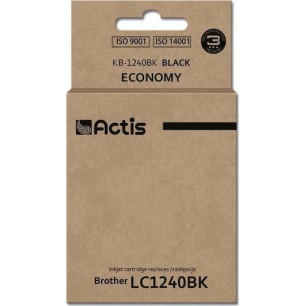 Actis Συμβατό Μελάνι Εκτυπωτή InkJet Brother LC1240BK 19ml Μαύρο