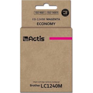Actis Συμβατό Μελάνι Εκτυπωτή InkJet Brother LC1240M 19ml Ματζέντα 1τμχ