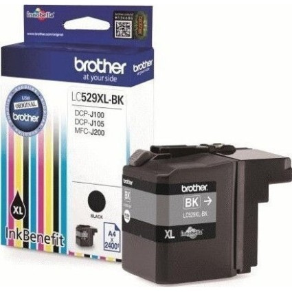 Brother LC-529XL Γνήσιο Μελάνι Εκτυπωτή InkJet Μαύρο (LC-529XLBK)