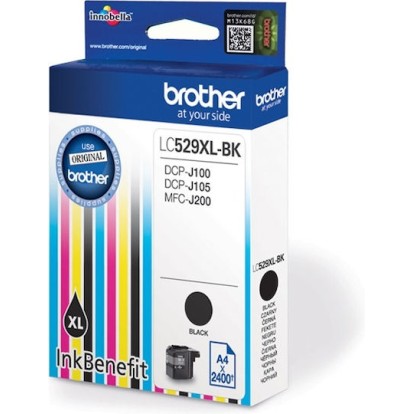 Brother LC-529XL Γνήσιο Μελάνι Εκτυπωτή InkJet Μαύρο (LC-529XLBK)