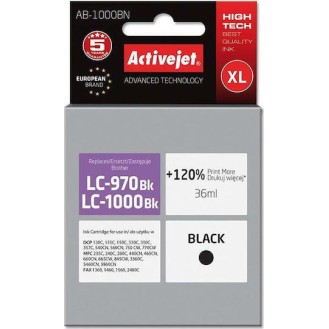 Active Jet Συμβατό Μελάνι Εκτυπωτή InkJet Brother LC-1000BK/LC-970BK 36ml Μαύρο 1τμχ