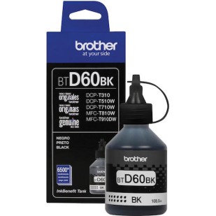 Brother BTD60 Γνήσιο Μελάνι Εκτυπωτή InkJet Μαύρο (BT-D60BK)