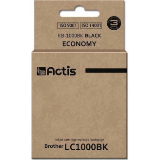 Actis Συμβατό Μελάνι Εκτυπωτή InkJet Brother LC1000BK 36ml Μαύρο 1τμχ