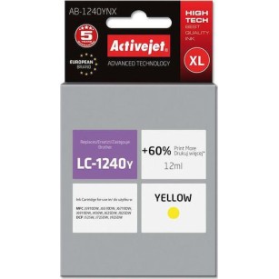 Active Jet Συμβατό Μελάνι Εκτυπωτή InkJet Brother LC-1240Y 12ml Κίτρινο