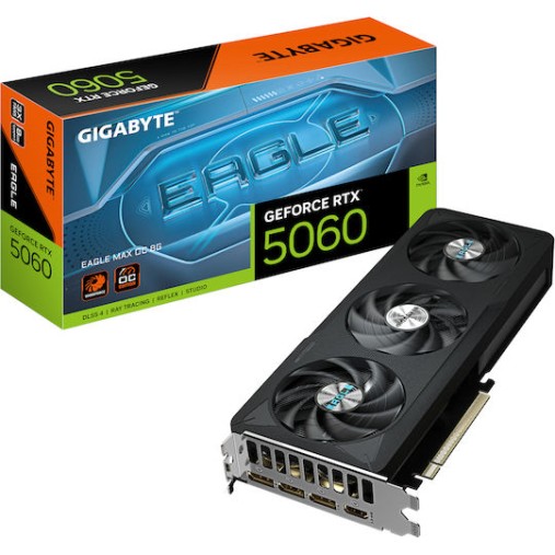 Gigabyte GeForce RTX 5060 8GB GDDR7 Eagle MAX OC Κάρτα Γραφικών