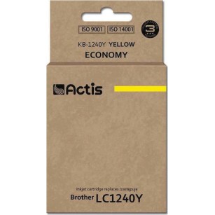 Actis Συμβατό Μελάνι Εκτυπωτή InkJet Brother LC1240Y 19ml Κίτρινο 1τμχ