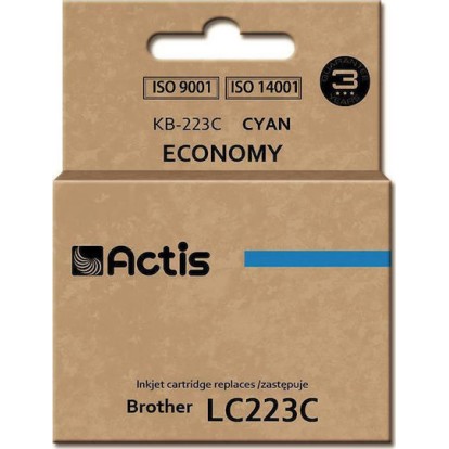 Actis Συμβατό Μελάνι Εκτυπωτή InkJet Brother LC223C 10ml Κυανό 1τμχ