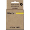 Actis Συμβατό Μελάνι Εκτυπωτή InkJet Brother LC1000Y 36ml Κίτρινο 1τμχ