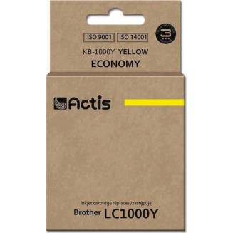 Actis Συμβατό Μελάνι Εκτυπωτή InkJet Brother LC1000Y 36ml Κίτρινο 1τμχ