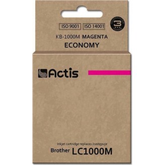 Actis Συμβατό Μελάνι Εκτυπωτή InkJet Brother LC1000M 36ml Ματζέντα 1τμχ