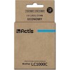 Actis Συμβατό Μελάνι Εκτυπωτή InkJet Brother LC1000C 36ml Κυανό 1τμχ
