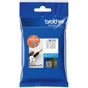 Brother LC3617 Γνήσιο Μελάνι Εκτυπωτή InkJet Κυανό (LC-3617C)