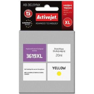 Active Jet Συμβατό Μελάνι Εκτυπωτή InkJet Brother LC-3619YXL 20ml Κίτρινο 1τμχ