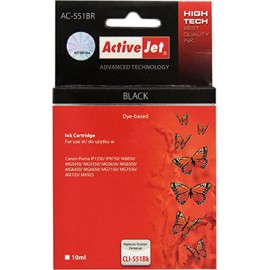 Active Jet Συμβατό Μελάνι Εκτυπωτή InkJet Canon CLI-551BL 15ml Μαύρο 1τμχ