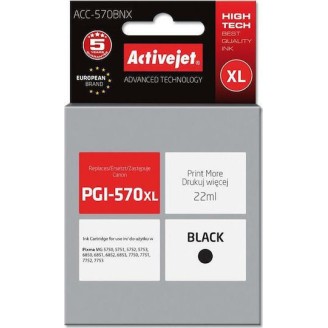 Active Jet Συμβατό Μελάνι Εκτυπωτή InkJet Canon PGI-570Bk 22ml Μαύρο 1τμχ