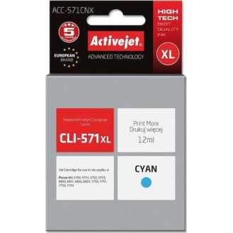 Active Jet Συμβατό Μελάνι Εκτυπωτή InkJet Canon CLI-571XL 12ml Κυανό