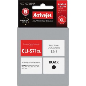Active Jet Συμβατό Μελάνι Εκτυπωτή InkJet Canon CLI-571XL 12ml Μαύρο