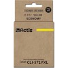 Actis Συμβατό Μελάνι Εκτυπωτή InkJet Canon CLI-571Y 12ml Κίτρινο 1τμχ