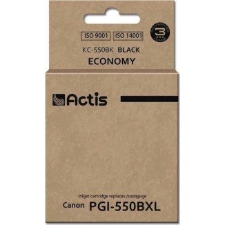 Actis Συμβατό Μελάνι Εκτυπωτή InkJet Canon PGI-550BK 23ml Μαύρο 1τμχ
