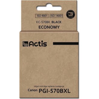 Actis Συμβατό Μελάνι Εκτυπωτή InkJet Canon PGI-570BXL 22ml Μαύρο 1τμχ