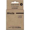 Actis Συμβατό Μελάνι Εκτυπωτή InkJet Canon CLI-551BK 12ml Μαύρο 1τμχ