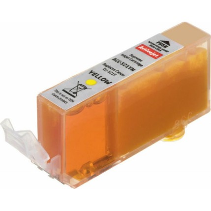 Active Jet Συμβατό Μελάνι Εκτυπωτή InkJet Canon CLI-521Y 10ml Κίτρινο 1τμχ