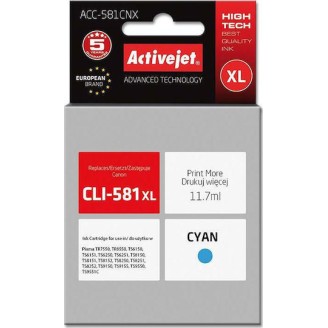 Active Jet Συμβατό Μελάνι Εκτυπωτή InkJet Canon CLI-581XL 11.7ml Κυανό 1τμχ