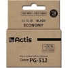 Actis Συμβατό Μελάνι Εκτυπωτή InkJet Canon PG-512 15ml Μαύρο 1τμχ