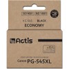 Actis Kc-545 Συμβατό Μελάνι Εκτυπωτή InkJet Canon PG-545XL 207 Σελίδων 15ml Μαύρο 1τμχ