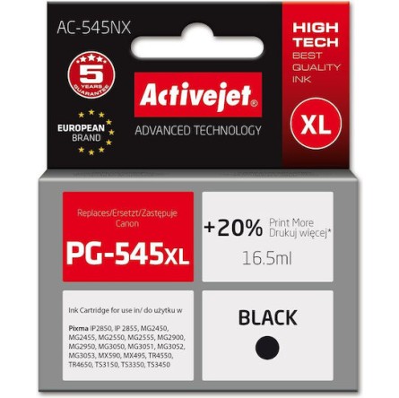 Active Jet Συμβατό Μελάνι Εκτυπωτή InkJet Canon 16.5ml Μαύρο 1τμχ