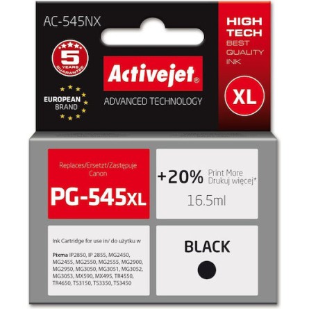 Active Jet Συμβατό Μελάνι Εκτυπωτή InkJet Canon 16.5ml Μαύρο 1τμχ