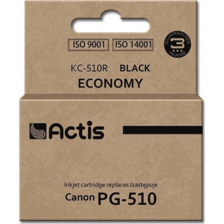 Actis Συμβατό Μελάνι Εκτυπωτή InkJet Canon PG-510 12ml Μαύρο 1τμχ