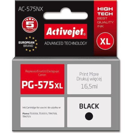 Active Jet Συμβατό Μελάνι Εκτυπωτή InkJet Canon 16.5ml Μαύρο 1τμχ