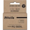 Actis Συμβατό Μελάνι Εκτυπωτή InkJet Canon PG-560XL 22ml Μαύρο 1τμχ