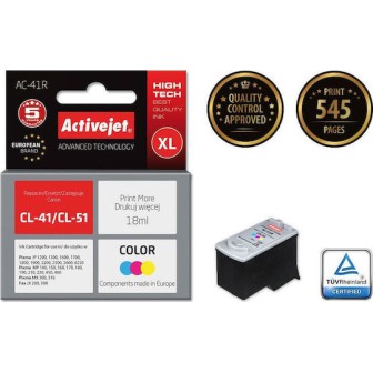 Active Jet Συμβατό Μελάνι Εκτυπωτή InkJet Canon CL-41/CL-51 18ml Πολλαπλό (Color) 1τμχ