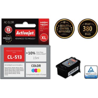 Active Jet Συμβατό Μελάνι Εκτυπωτή InkJet Canon CL-513 15ml Πολλαπλό (Color) 1τμχ