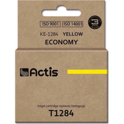 Actis Συμβατό Μελάνι Εκτυπωτή InkJet Epson T1284 13ml Κίτρινο 1τμχ