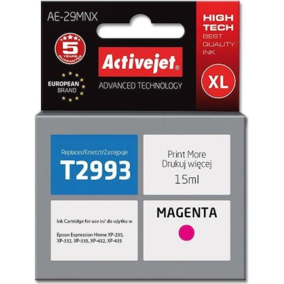 Active Jet Συμβατό Μελάνι Εκτυπωτή InkJet Epson T2993 15ml Ματζέντα 1τμχ