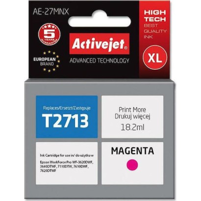 Active Jet Συμβατό Μελάνι Εκτυπωτή InkJet Epson 27XL T2713 18.2ml Ματζέντα 1τμχ