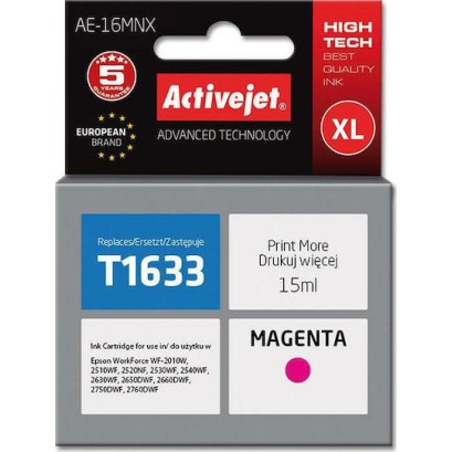 Active Jet Συμβατό Μελάνι Εκτυπωτή InkJet Epson T1633 15ml Ματζέντα 1τμχ
